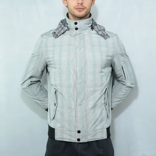 定制YKK拉链 多口袋设计 帽子可脱卸 原旦外矛K家男款连帽大棉衣