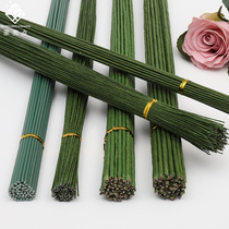 Highlights Multi-model paper-wrapped wire No 18 No 2 soap flower special green wire flower packaging handmade material