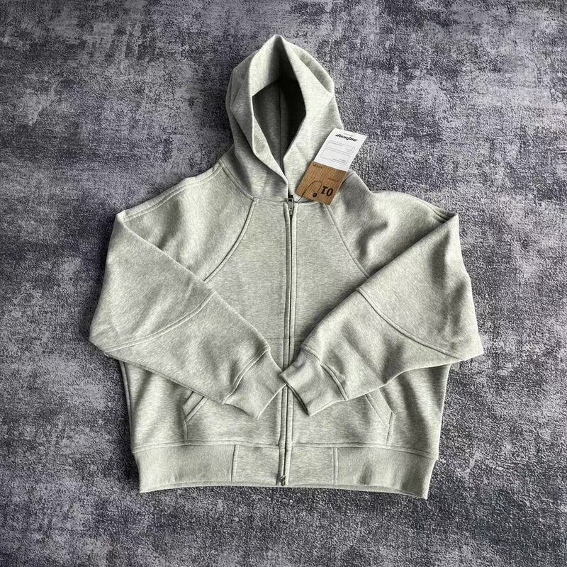American High Street Cleanfit Hoodie for Men and Women, 500g Heavyweight Silhouette Cut, Boxy Fit Hoodie