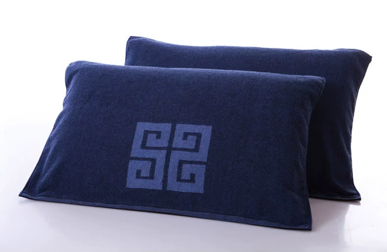 Đặc biệt năm mới Gối vàng hạng nhất Cotton chính hãng 4 màu dày Gối đơn khăn choàng gối