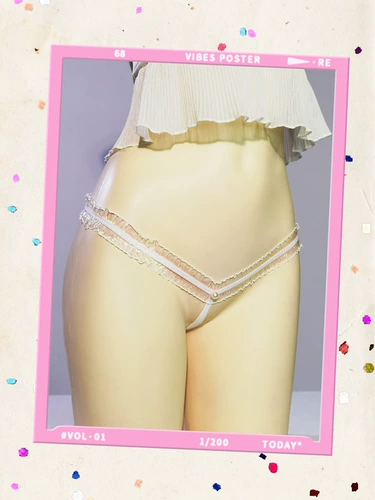 Сексуальная сетка с низкой талией полой полой сладкой жемчужной сетка с сетки с стрингами с ремнями другие виды связывания тонкого ремня женского нижнего белья