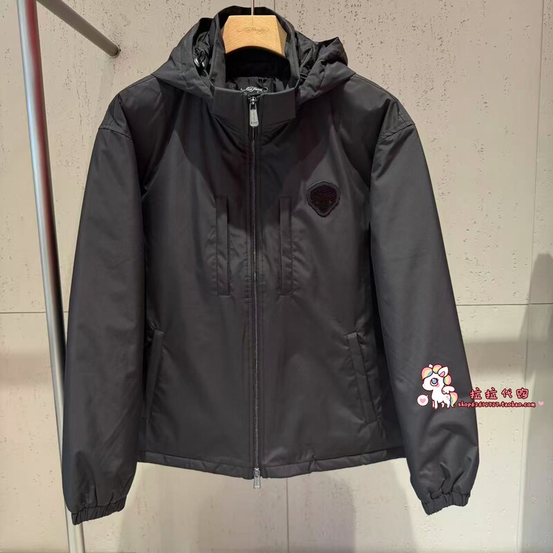Ed Hardy Trendy Brand Counter Genuine Product 2026 Autumn and Winter Men's Casual Hooded down Jacket E1Sdm001