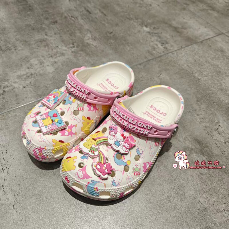 Crocs Genuine Product Purchasing Agent for Parent-Child Models Classic Hello Kitty Clogs 212685 212684 Crocs Genuine Product Purchasing Agent for Parent-Child Models Classic Hello Kitty Clogs 212685 212684
