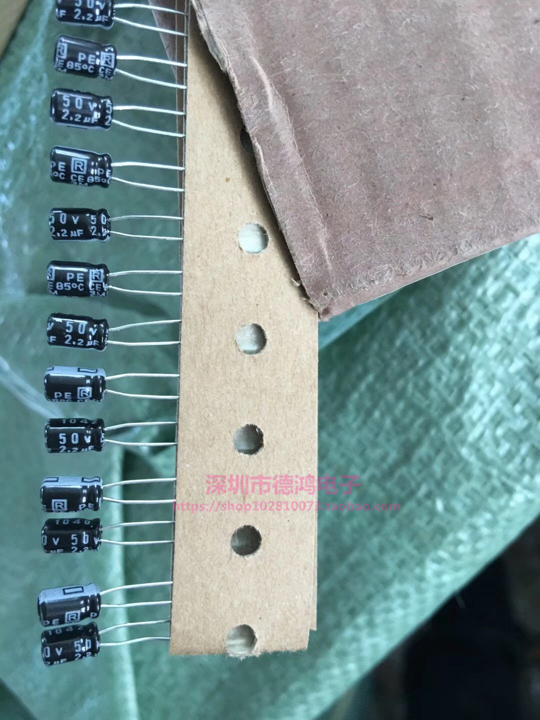 Imported original 50V2 2UF 4X7 ruby ​​MS7 series 2 2UF50V row with 85 degrees