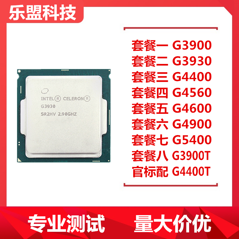 intel G3900 3930 4400 4500 4560 4600 4900 5400 5400 BCPU1151 needle T