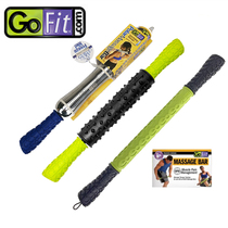 GOFIT roller fascia stick massage stick deep muscle relaxation stick mace massage stick gear roller stick
