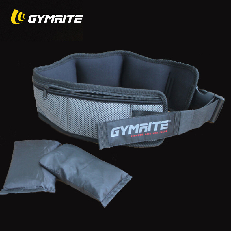 GYMRITE sandbags tied waist fitness abdominal waist training adjustable weight training belt 3-5 kg