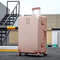  Boarding suitcase free check-in suitcase Trolley box Mens multi-function fashion trend net red suitcase ins tide