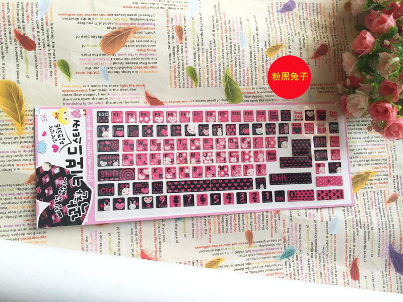 Mua hai tặng một màu bàn phím dán bàn phím dán bàn phím chữ cái máy tính xách tay máy tính để bàn sticker nữ phim hoạt hình - Phụ kiện máy tính xách tay balo đựng laptop nhỏ gọn