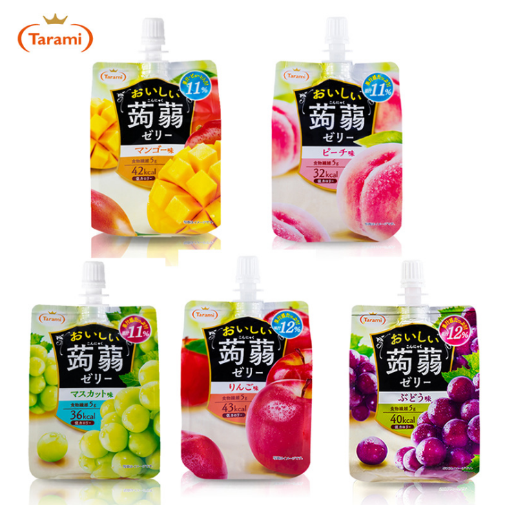 Japan Tarami Dorrami with Suckable Juice Jelly Low Card With Food Fiber 150g Bags Water Jelly