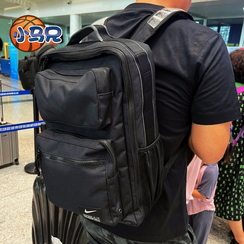 Authentic Nike Male and Female Student Schoolbag Sports Double-Shoulder Air Cushion Backpack Fn4106 Ck2668-010