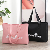 Lightweight travel bag women's portable large capacity solid color travel bag waterproof zipper men's fitness bag student travel bag