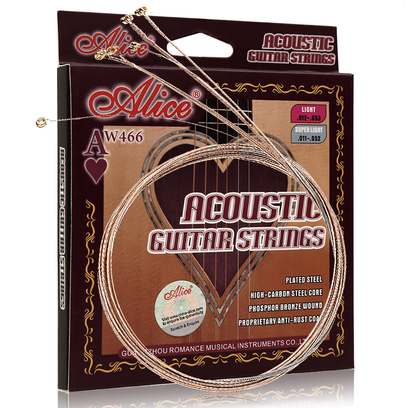 Alice AW466 SL L 011 012 coating anti-rust folk guitar strings wooden guitar strings