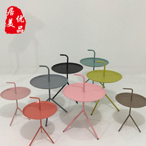 Nordic small round table ins simple small coffee table bedroom movable corner several home mini sofa side cabinet