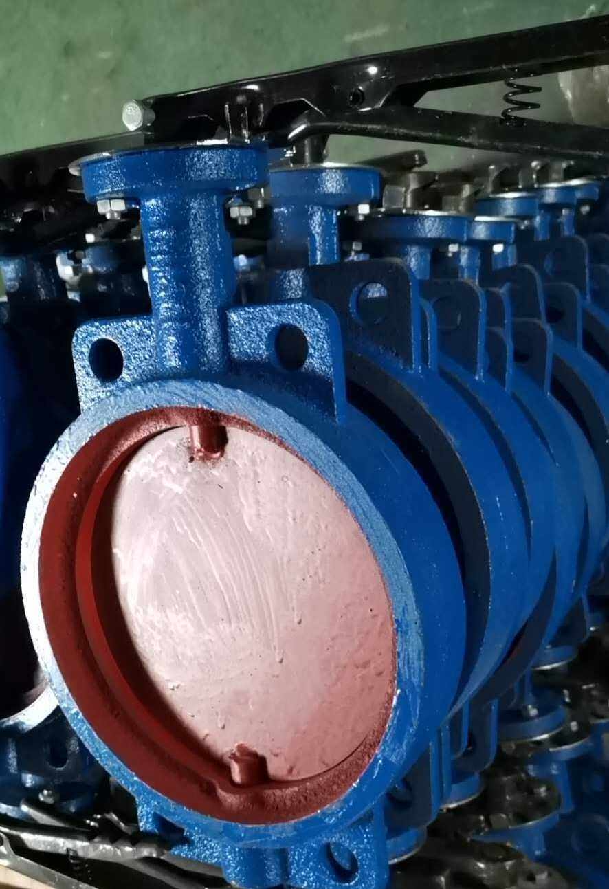 Клапан-бабочка 手动蝶阀 通风对夹式蝶阀d71w-10耐高温蝶阀 管道排暖风专用蝶阀