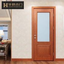 Huahe Wooden Door Solid Wood Composite Paint Door Door Kitchen door Kitchen Door Soundproof Door peut personnaliser la porte DW-28