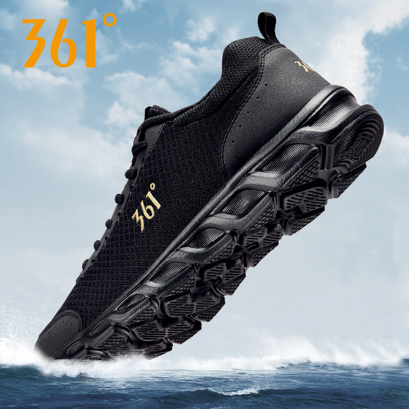 361 men's shoes sneakers in summer new mesh breathable men running shoes 361 degree light travel running shoes