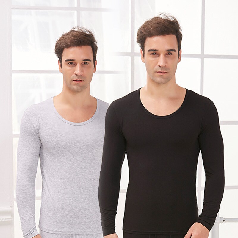 Men's modal thin autumn clothes sanitary pants single-piece autumn clothes fever clothes cold-proof slim bottoming shirt tops long-sleeved pants