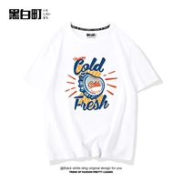 Tide, летняя хлопковая футболка для влюбленных, короткий рукав, коллекция 2022, в корейском стиле, европейский стиль