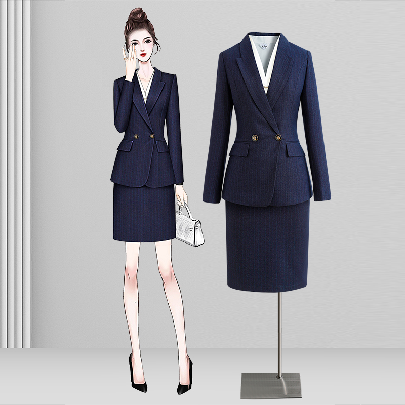 Suit Jacket Woman Spring Autumn Career Suit Temperament Goddess Van Workplace White Collar Office Worker Commuter Positive Dress Work Clothes-Taobao