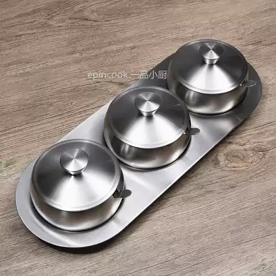 Beautiful turn ~ German brand FOUNDRY 18 10 stainless steel seasoning tank set seasoning tank seasoning box special offer