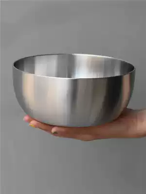 Little octopus in one vein 304 stainless steel bowl for household adult bowl cooking bowl all steel eating bowl soup bowl