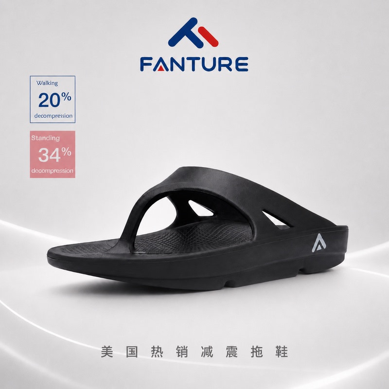 Fanture American Casual Outdoor Thick-Soled Shock-Absorbing Arch-Support Flip-Flops for Couples, Summer Sports Beach Sandals