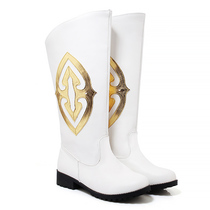 New Mongolian dance performance boots Mongolian shoes men and women stage Tibetan dance grassland horse boots wear-resistant white