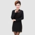 Phụ nữ trung niên ăn mặc mùa đông cộng với nhung dài áo sơ mi chạm đáy nữ mùa thu và mùa đông trung niên áo dài tay ấm váy cho người trung tuổi Phụ nữ cao cấp