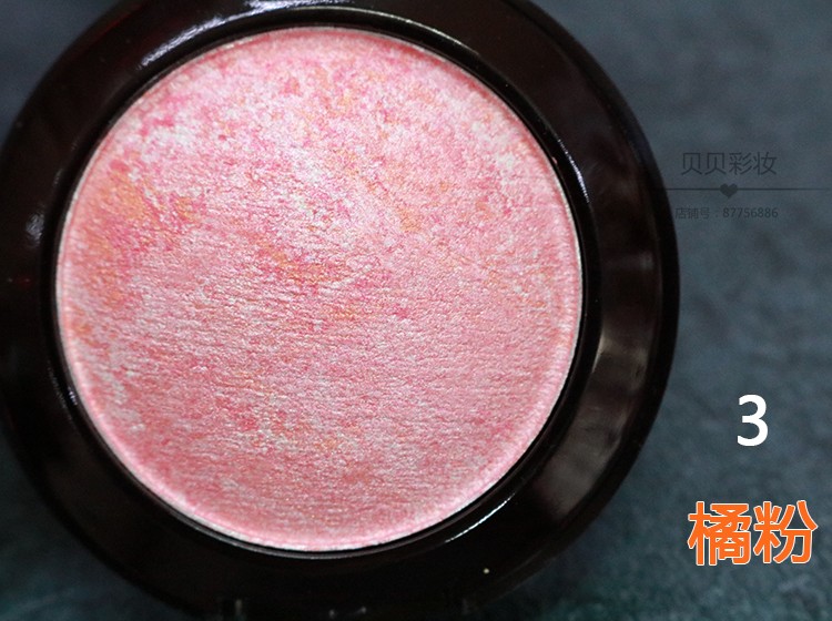 Bộ đếm chính hãng Sha Ni Shi má hồng phấn rouge bột nở tinh tế phấn má hồng với cọ trang điểm beibei - Blush / Cochineal má hồng kem inglot