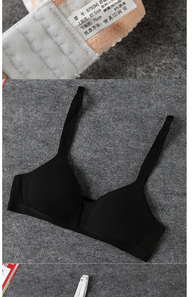 Cô gái cotton mỏng cup định hình áo ngực cotton trường trung học cơ sở đại học thời kỳ phát triển khóa không có vòng thép cô gái áo ngực ao lot nu