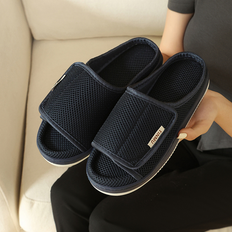 Elderly Shoes Are Loose and Adjustable, Summer Fabric Slippers, Cool Shoes for Men and Women with Swollen Feet, Diabetic Foot Shoes, Special Foot Type Shoes