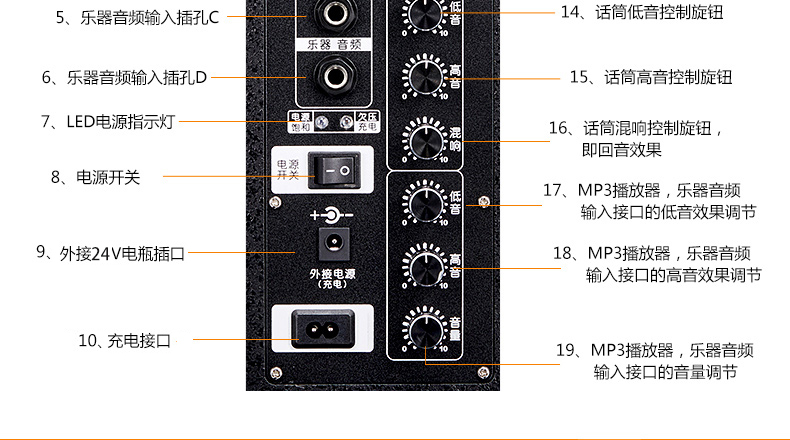 ✅ 米高 音箱 MG820, loa guitar, loa sạc, ca sĩ đường phố, ca sĩ đường phố - Loa loa loa trầm