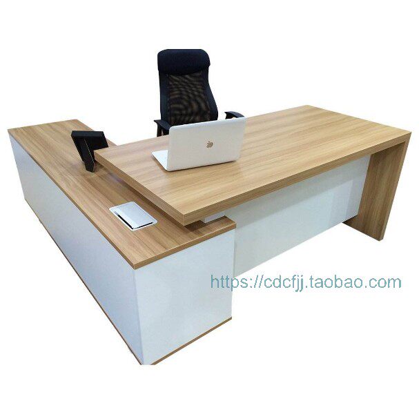 Chengdu panel office furniture large class modern desk desk manager boss class table Factory Customization