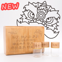 Fetal baby Baby fetal hair Fetal hair Umbilical cord Baby teeth Souvenir collection box Preservation bottle Handmade custom gift box