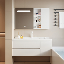 Smart bathroom cabinet ceramic integrated basin washbasin cabinet combination modern simple bathroom washbasin