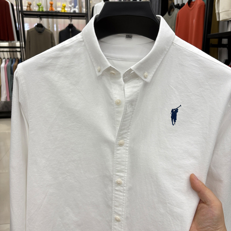 [Outlet Clearance] Paul 100% Cotton Long Sleeve Shirt for Men, Autumn Casual Wrinkle-Free Shirt