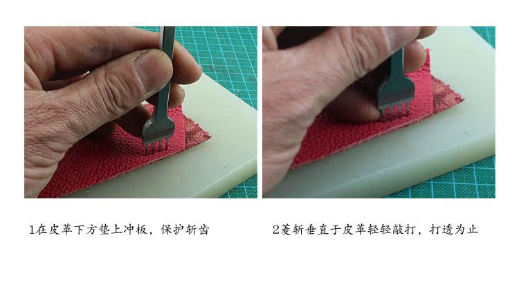 4MM thép trắng kim cương độ cứng cao thực vật rám nắng da ngựa da ví da ba lô làm công cụ đấm - Công cụ & vật liệu may DIY khung thêu tranh
