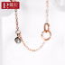Trang sức Dara M letter đôi nhẫn đơn giản vòng chân mỏng nữ phiên bản Hàn Quốc thời trang xuân hè mùa hè lắc chân vàng pnj Vòng chân