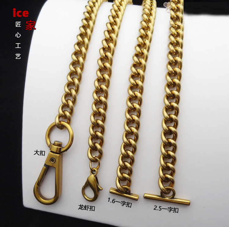Double G Package Application Package Chain Accessories Slanted Satchel Shoulder Strap Metal Chain single Buy ancient gold Golden Armpit Back