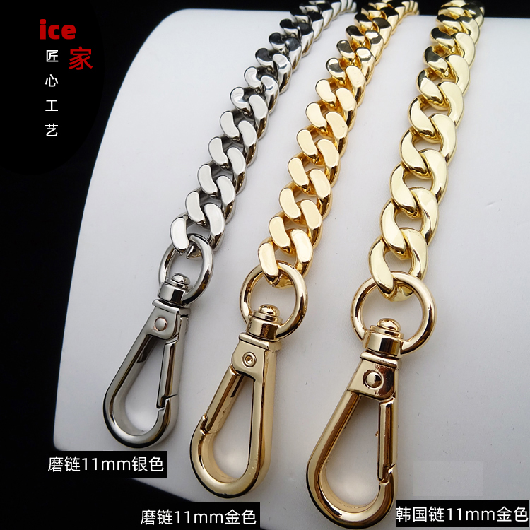 High-end copper chain, thick chain, metal bag chain bag chain accessories single purchase single shoulder diagonal copper bag chain women's bag belt