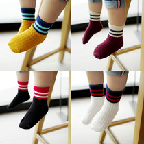 Baby spring and autumn boneless socks tube socks 5 boy baby girl toddler children 2 pure cotton sports socks 1-6 years old 3
