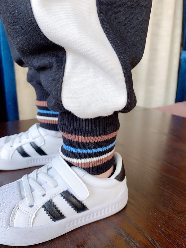 Baby 2020 mùa thu bông quần mỏng bé trai và trẻ em trẻ chùng quần sportspants chân triều.