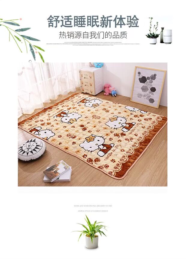 Flannel nệm ký túc xá sinh viên 0,9 m đệm ấm là 1,8 m nhíp người lớn trong gia đình nệm hơi nước