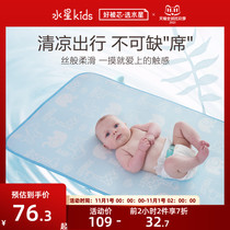 Mercury baby mat Ice Silk baby crib breathable mat antibacterial mite kindergarten nap summer