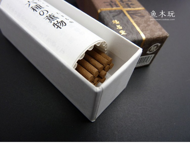 hương thắp Nhật Bản 鸠 居 Sáu loại mận đen hun khói mận sen lá cúc ngắn dòng 20 hộp - Sản phẩm hương liệu hương vòng đặc biệt