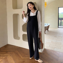 Nalla homemade Pregnant Pregnant Woman Back Belt Pants Han Edition Loose Reduction Age 2022 New Spring Net Red Straight Drum Casual Pants