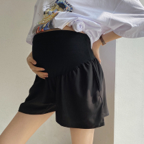 Nora homemade pregnant womens suit Korean loose casual shorts underbelly slim hot pants T-shirt