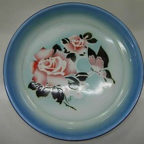 35cm flower butterfly enamel plate 9 items