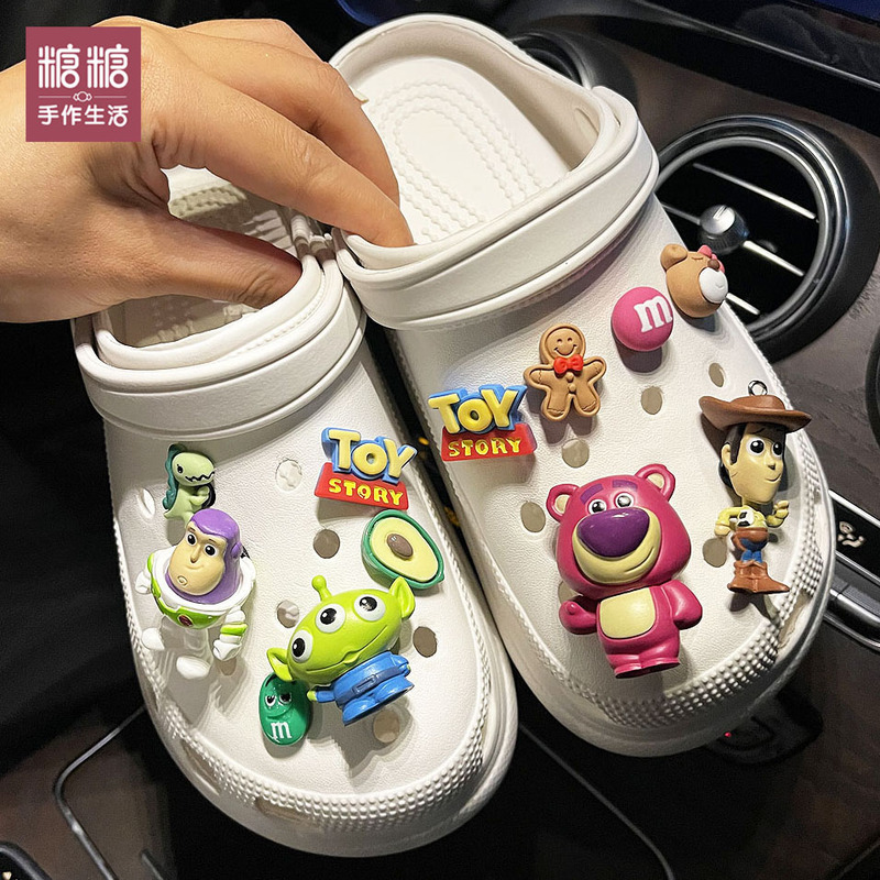 Crocs Shoe Charms Toy Story Buzz Lightyear Lotso Cartoon Cute Shoe Decorations 3D